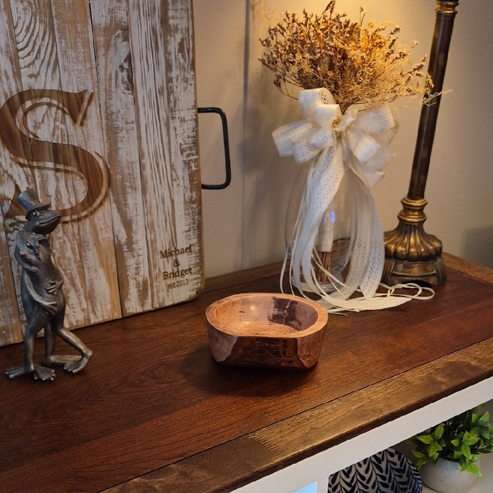 Hand Turned, Hand Crafted, Hand Made Small Wooden Bowl